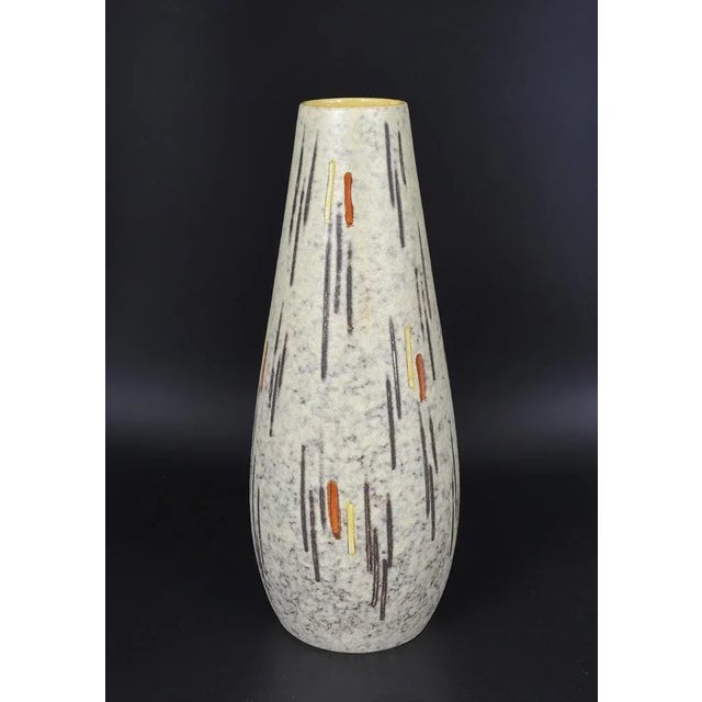 Mid-Century West German Pottery Model 529-50 Atomic Vase by