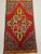 Vintage Turkish Tribal Prayer Rug, Handwoven Wool Pile, Red Medallion, 2' x 3' For Sale - Image 10 of 12
