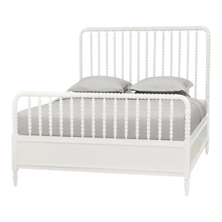 Queen Size White Spindle Bed Frame For Sale