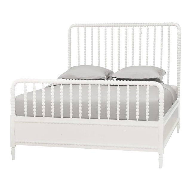 Queen Size White Spindle Bed Frame For Sale