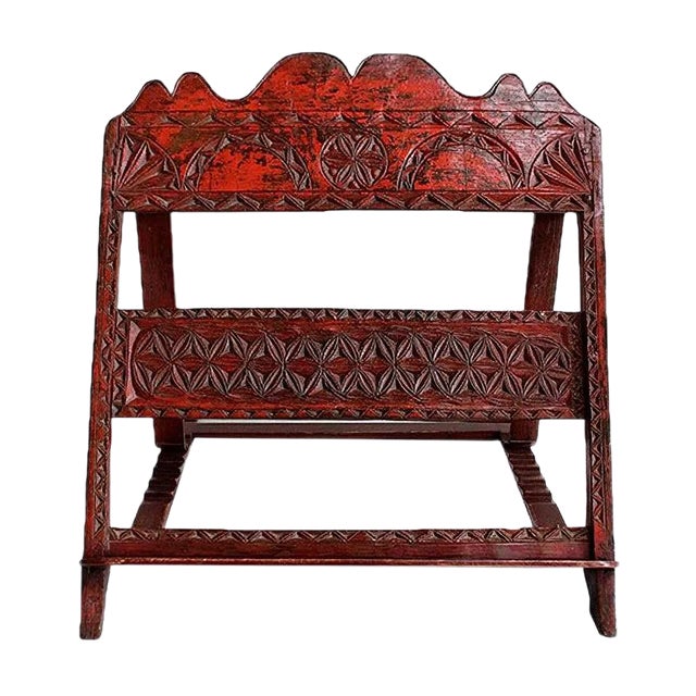 Vintage Rustic Oak Lectern For Sale