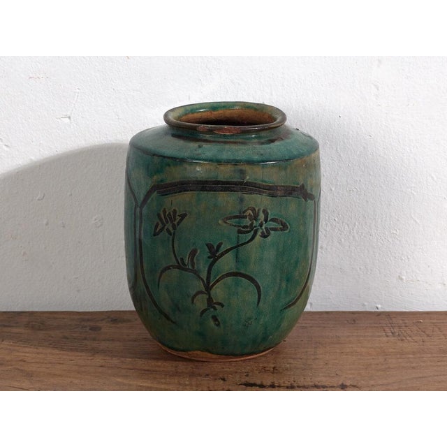 Ceramic Antique Chinese Ceramic Vase For Sale - Image 7 of 8