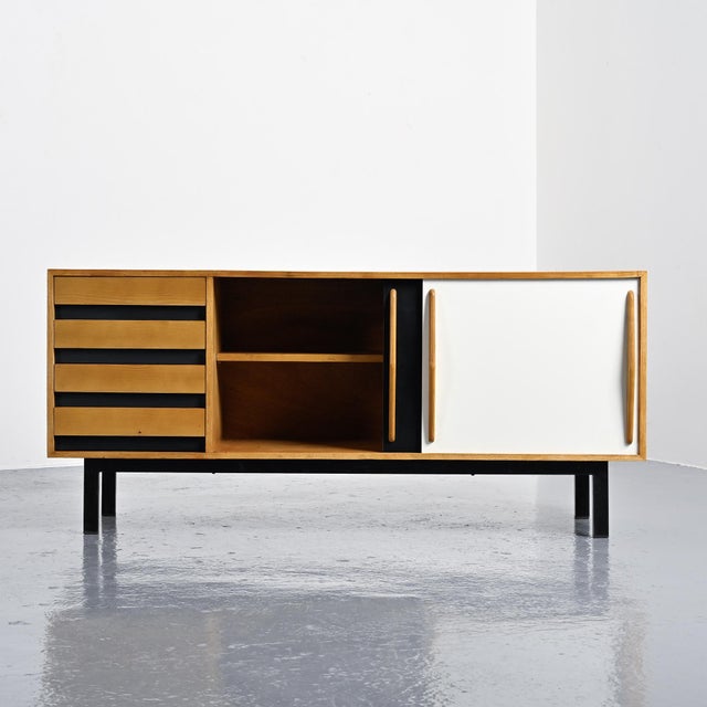 Ash Cansado Sideboard attributed to Charlotte Perriand for Steph Simon, 1960 For Sale - Image 6 of 18