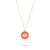 Contemporary Cheerful Neon Pink Evil Eye & Diamond Pendant Gold Chain Necklace For Sale - Image 3 of 7