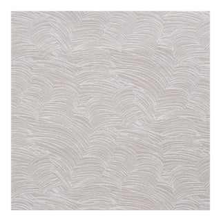 Sample - Schumacher Jete Wallpaper in Stone For Sale