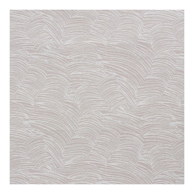 Sample - Schumacher Jete Wallpaper in Stone For Sale