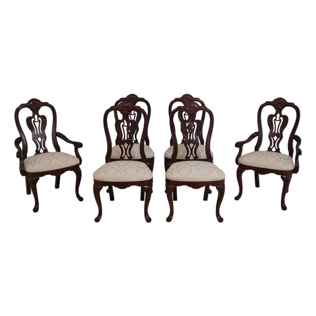 Set of 6 Thomasville Mahogany Dining Room Chairs For Sale