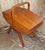 Mid-Century German Sewing Table on Casters in Walnut with Removable Oak Inserts, 1960s For Sale - Image 6 of 11