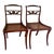 Pair of English 18th C Rope Back, Mahogany Chairs For Sale