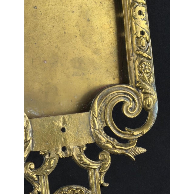 Antique French Bronze Mirror Frame with Mythological Mascaron, 1800s For Sale - Image 5 of 10