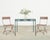 Weathered set of ten mid-century modern cafe/bistro dining chairs perfect for the patio or garden. The chairs feature a...