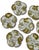 Beautiful & Fine Quality 22k Gold & Ferns Decorated Antique French Limoges Porcelain Oyster Plates Set of 7 For Sale - Image 11 of 18