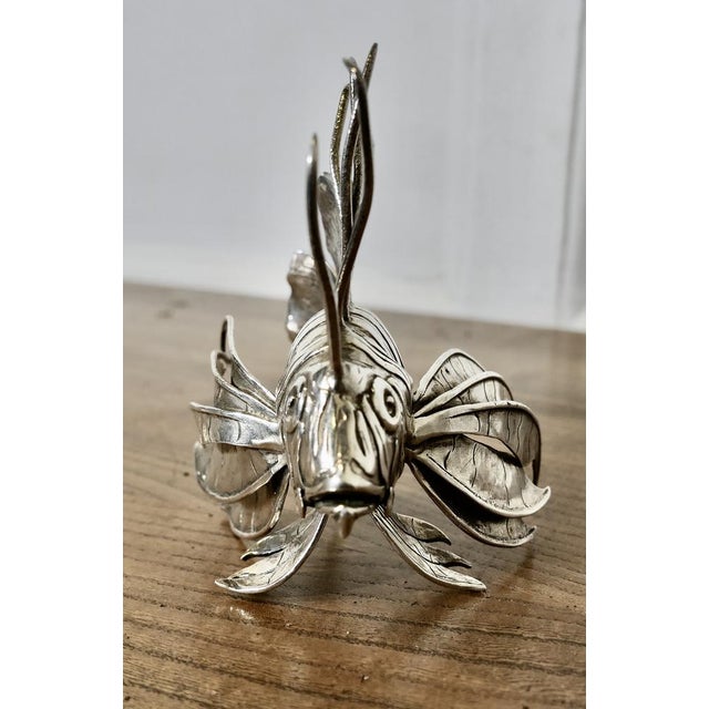 Silver Lion Fish Model by Mario Bucellati, 1960s For Sale - Image 6 of 9