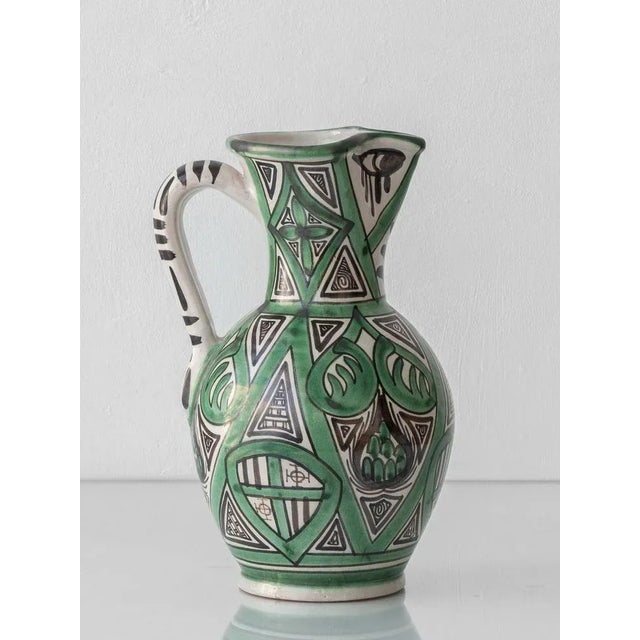 Mid-Century Spanish Mudéjar Style Ceramic Pitcher by Domingo Punter, 1970s For Sale - Image 6 of 18