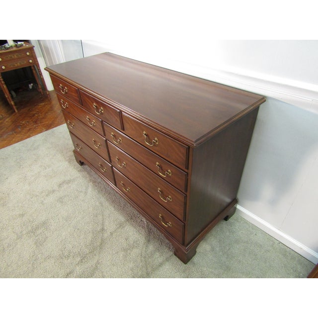 Traditional Henkel Harris Solid Mahogany Dresser For Sale - Image 3 of 10