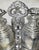 Glass 1900s Georgian Cut Crystal Decanter Triple Set Tantalus - 4 pcs For Sale - Image 7 of 12