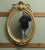 Large French Rococo Oval Gilt Wall Mirror For Sale - Image 5 of 8