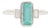 1.18ct Paraiba Color Tourmaline & Diamond Ring in 14k White Gold – Emerald Cut, Size 6.75 For Sale