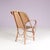 Vintage Armchair with Wooven Seat and Backrest, 1950s For Sale - Image 5 of 8