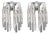 Modern Two-Light Crystal Wall Sconces, Pair For Sale