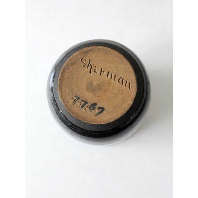 Late 20th Century Vintage Studio Pottery Vase For Sale - Image 5 of 9