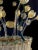Glass Flower Chandelier with Gold Inclusions, 1950s For Sale - Image 9 of 18