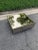 Vintage late 1970s-1980s mirrored coffee table with gold trim and a bold, low-profile plinth base—pure Studio 54 energy....