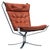 Falcon Lounge Chair Leather and Metal by Sigurd Ressell for Vatne Møbler, 1970 For Sale - Image 17 of 17
