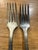 Vintage Militaria United States Navy Silver-Plated Fork -a Pair For Sale - Image 4 of 4