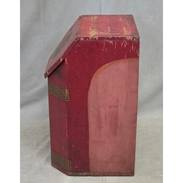 Antique A&p Tea Bin, Wood With Red Paint, Country Style, Circa 1920 For Sale - Image 12 of 15