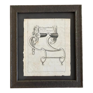Framed 1657 Equestrian Engraving by William Cavendish after van Diepenbeeck EUC