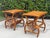 Wood Rattan End Tables With Magazine Racks - A Pair For Sale - Image 7 of 11