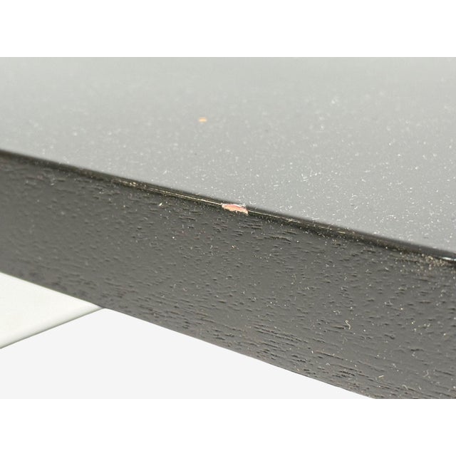 Ico Parisi Style, Ebonized Wood, Brass, Sculptural Side Table, Europe, 1950s For Sale - Image 9 of 12