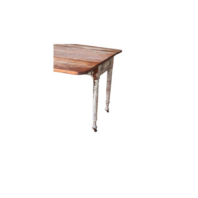 Early 20th Century Antique Drop Leaf Table For Sale - Image 5 of 10