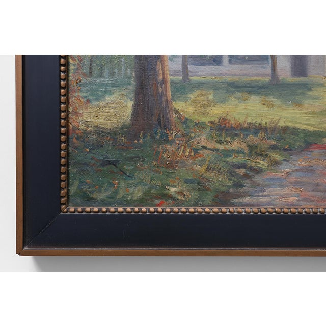 G. van Damme, Landscape Composition, 1940, Oil Painting on Canvas, Framed For Sale - Image 4 of 12