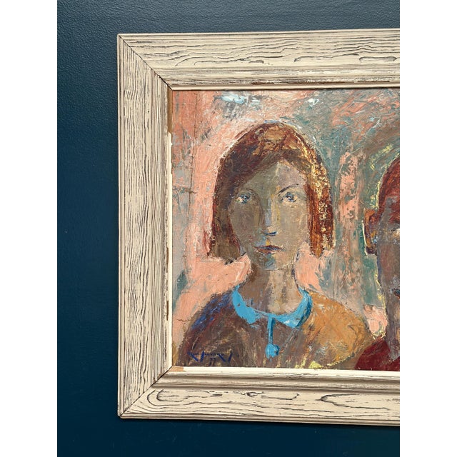 Mid-Century Modern Rune Sigvard, Bortbytlingar, 1960s, Oil on Board, Framed For Sale - Image 3 of 18