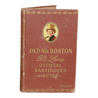 1950s Old Mr. Boston De Luxe Official Bartender's Guide For Sale