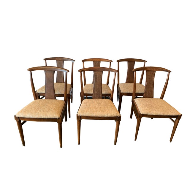 Set of 6 Thomasville Tamerlane Dining Side Chairs Mid Century Modern James Mont Chairish