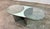 1970s Italian Mid-Century Modern Glass and Metal Coffee Table by G Raimondi, 1970s For Sale - Image 5 of 9
