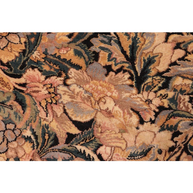 Boho Chic Pak-Persian Black/Gold Wool Rug - 9'10'' X 14'3'' For Sale In New York - Image 6 of 8