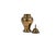 9.5" Brass Ginger Jar Mid-Century Modern Hollywood Regency Typically manufactured in India during the 1970s and 1980s....