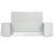 Contemporary Gray Mica Queen Headboard & Nightstands For Sale - Image 3 of 8