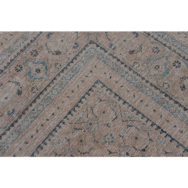 Antique Persian Tabriz Rug With All-Over Small Tribal Design in Muted Tones 10'2 X 13'6 For Sale - Image 12 of 12