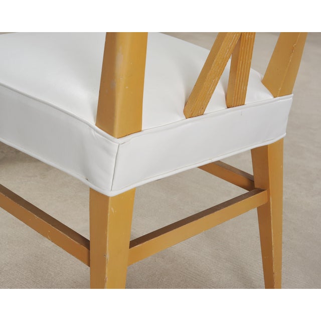 Set of Four Tommi Parzinger Mid-Century X-Back Dining Chairs For Sale - Image 12 of 18
