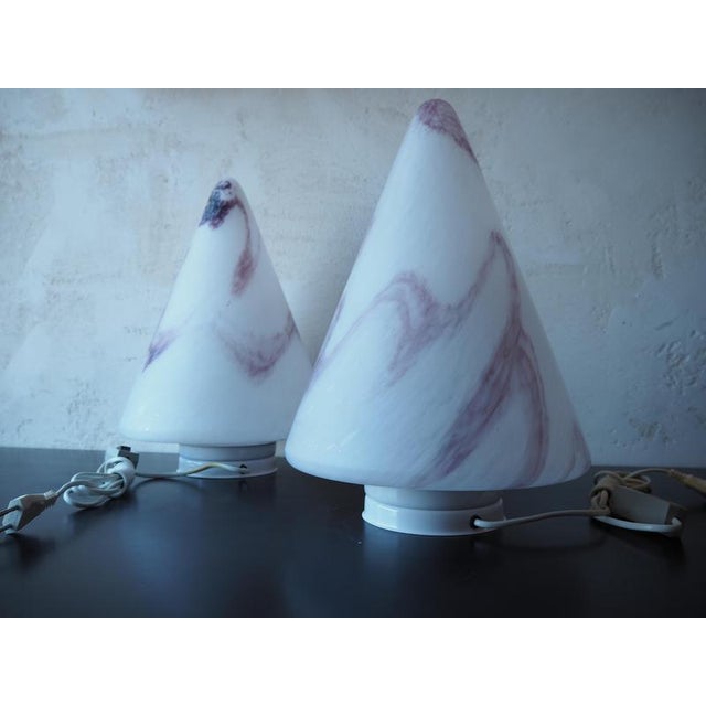 Mid-Century Glass Table Lamp, Europe, 1980 For Sale - Image 6 of 13