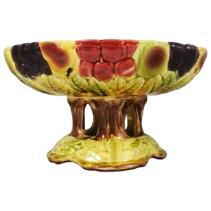 Majolica Fruit Centerpiece Sarreguemines