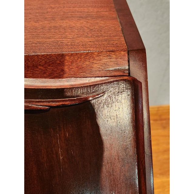 Early 20th Century Antique Mohogany Drop Front Secretaire Writing Desk For Sale - Image 10 of 12