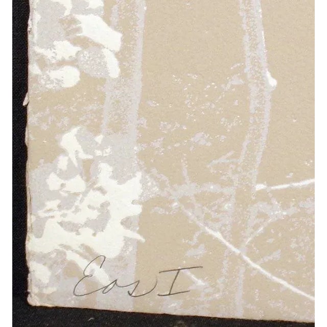 Abstract 1980s "Eos" Botanical Etching Diptych Numbered 116/300 by Paula Crane - a Pair For Sale - Image 3 of 9