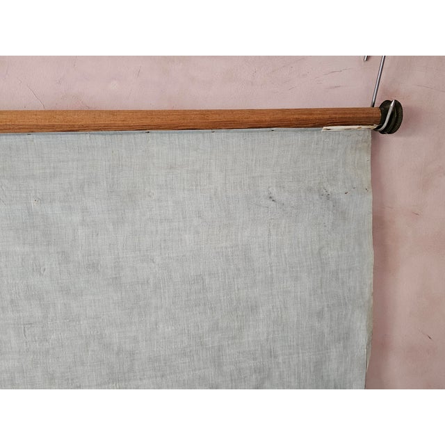 Decorative Window Panel in Fabric with Double-Sided Print, 1890s For Sale - Image 7 of 13