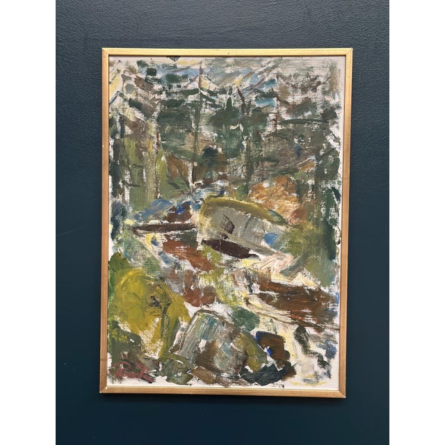 Rune Persson, Forest, 1950s, Oil on Canvas, Framed For Sale - Image 9 of 13